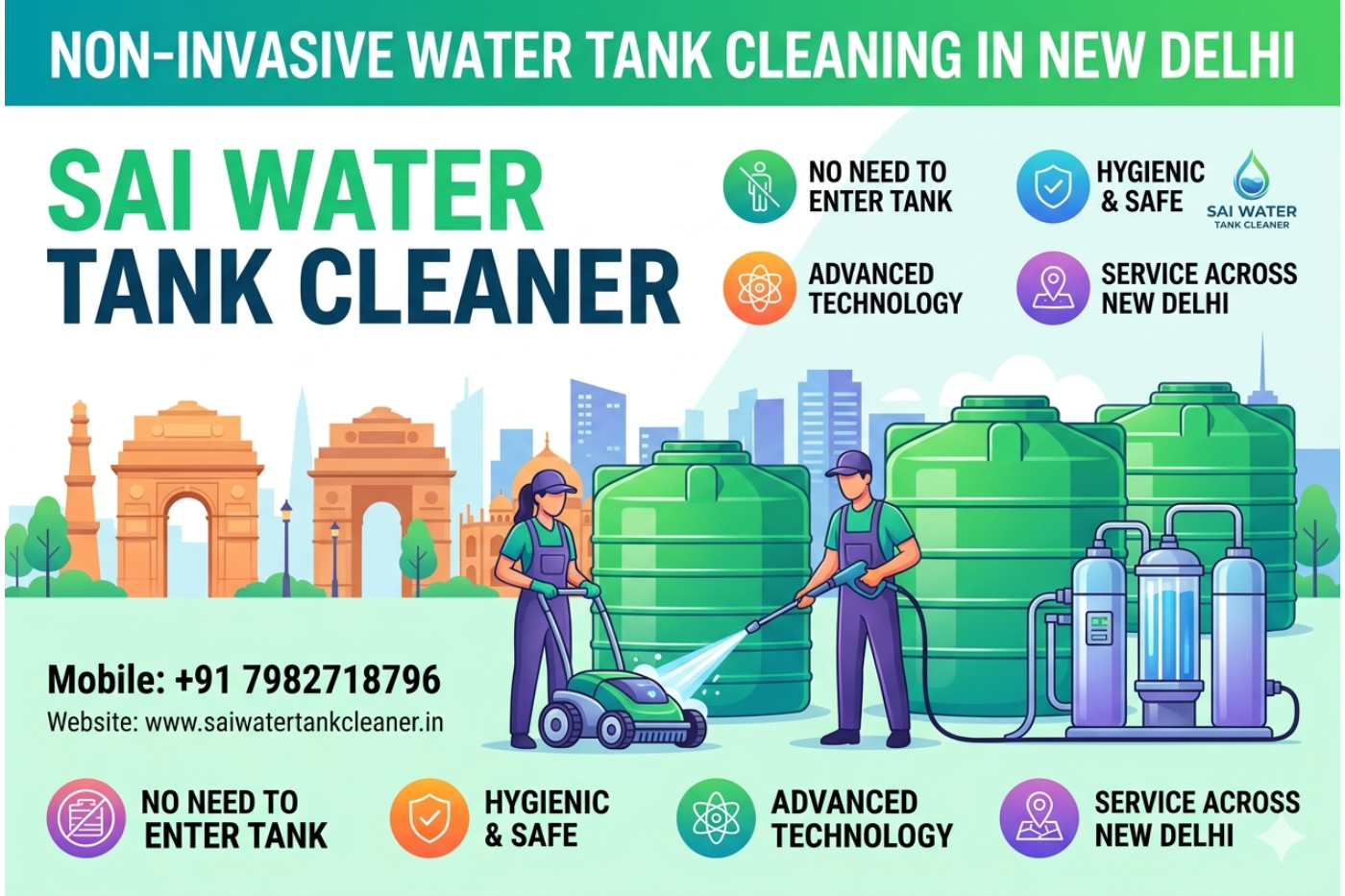 water tank cleaning services in new delhi