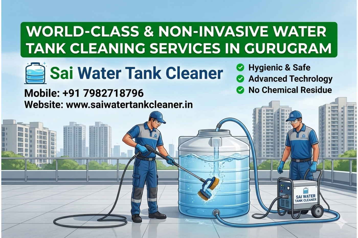 water tank cleaning service in gurugram