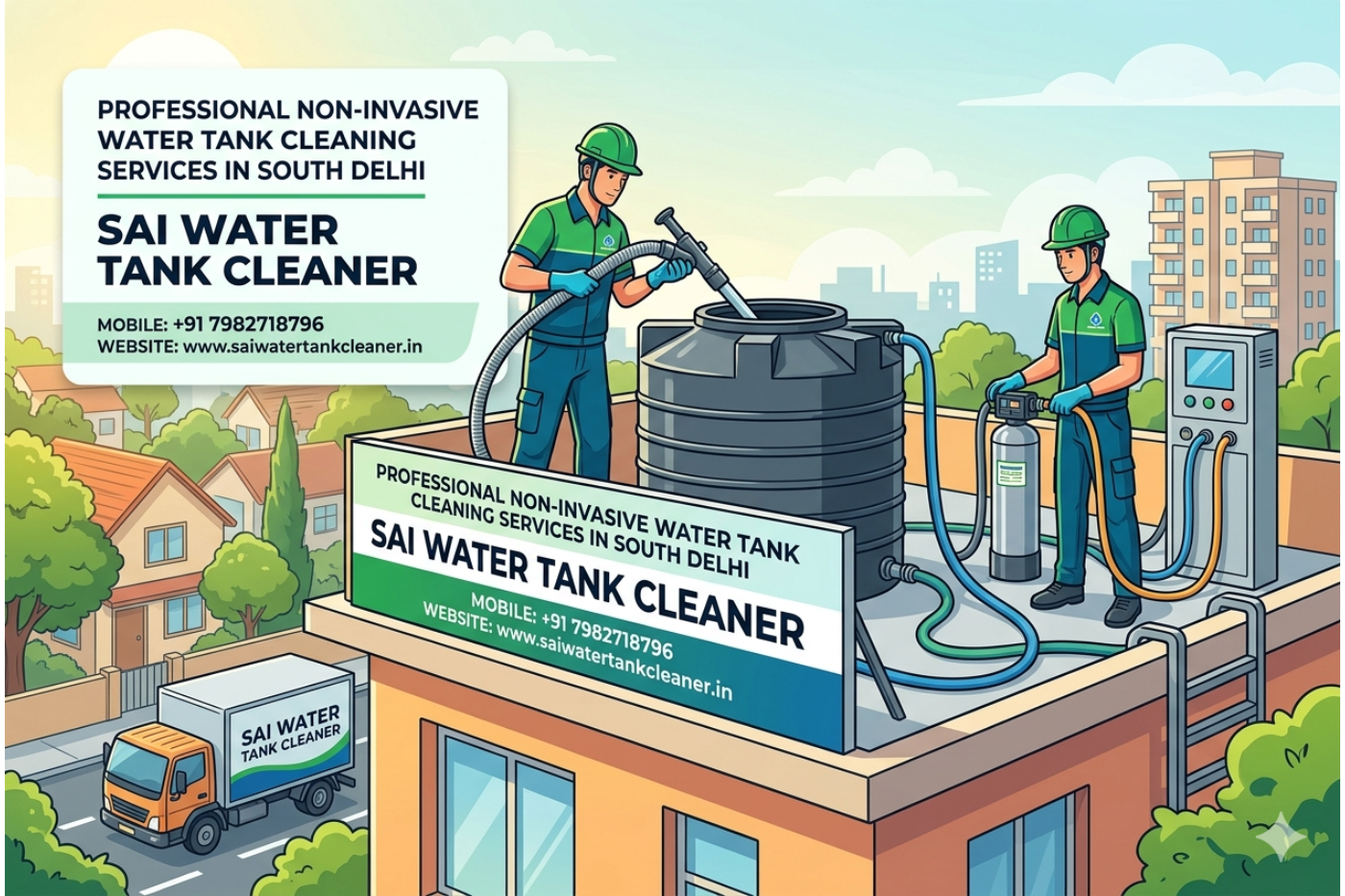 water tank cleaning services in south delhi