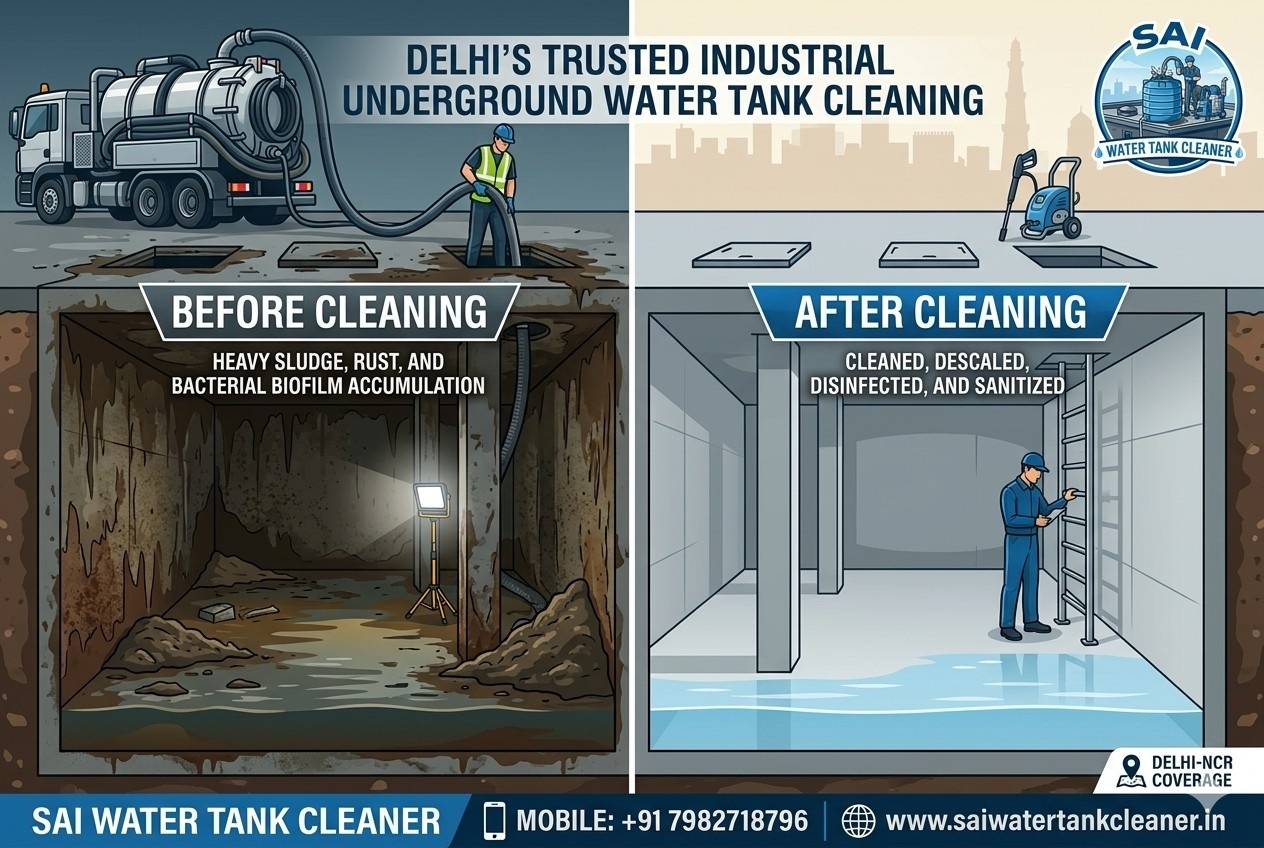 underground water tank cleaning in delhi
